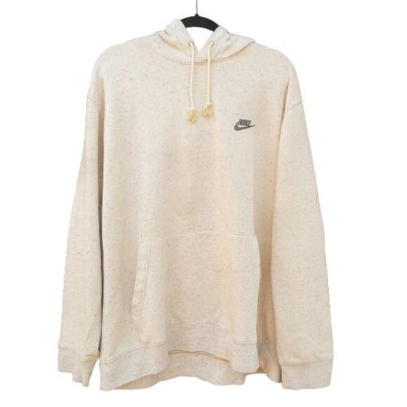 NIKE | Club Fleece Gold Beige Speckled Hoodie Joggers Matching Tracksuit Set XXL - Picture 2 of 15